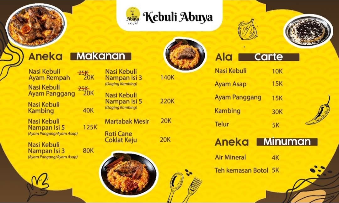 Kebuli Abuya Terdekat Restoran Dan Tempat Makan Arab Terdekat Di Depok