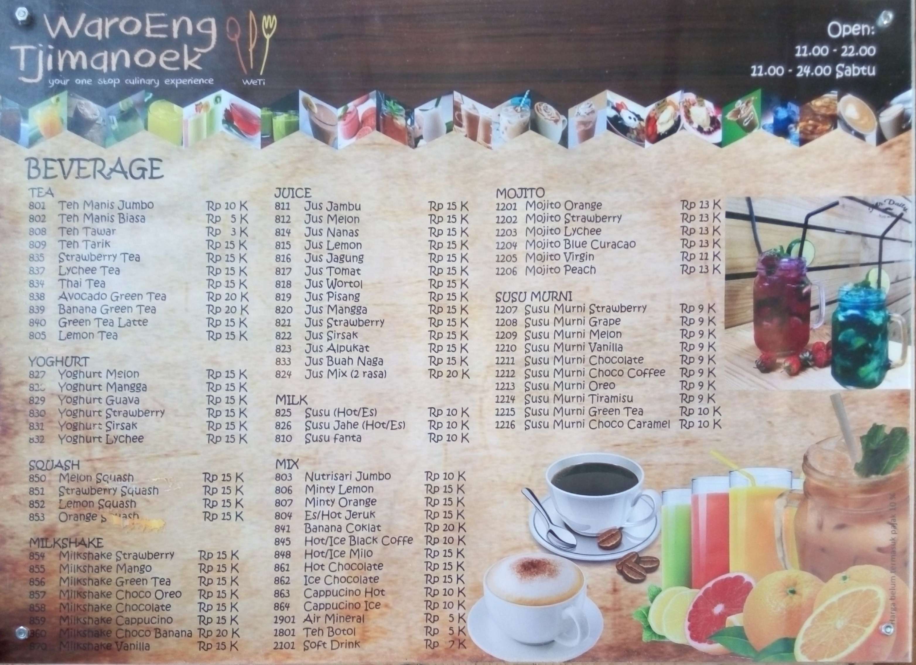 Waroeng Tjimanoek Terdekat Restoran Dan Tempat Makan Minuman Terdekat