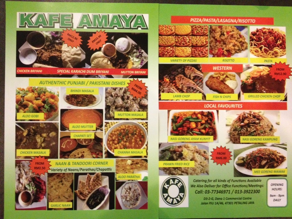 Kafe Amaya Restaurant Petaling Jaya Yummyadvisor