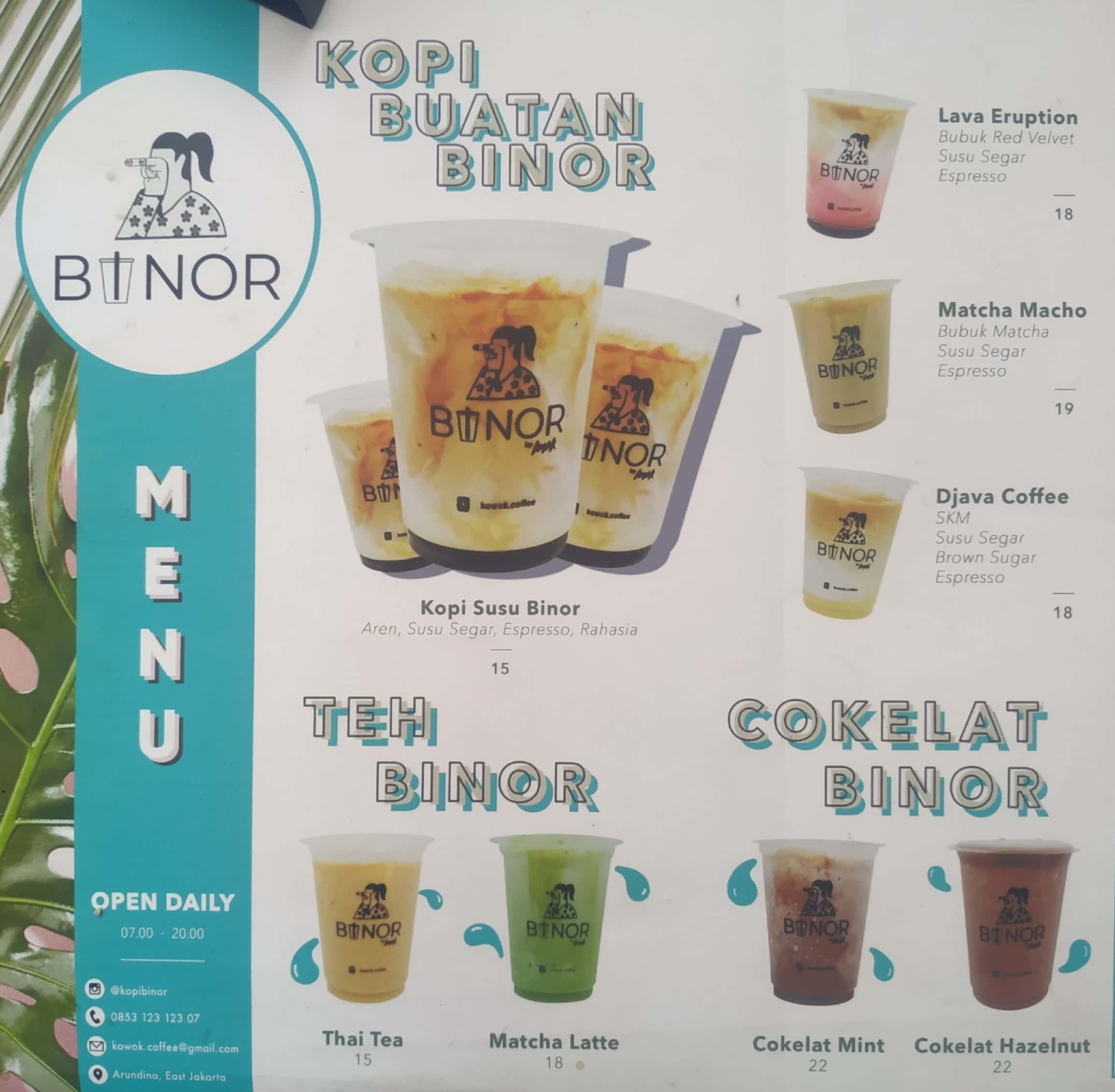 Kopi Binor Terdekat Restoran Dan Tempat Makan Minuman Terdekat Di Jakarta