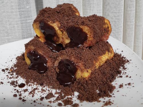 Roti Bakar Gulung Pisang Coklat Premium Maniso Ketintang Surabaya