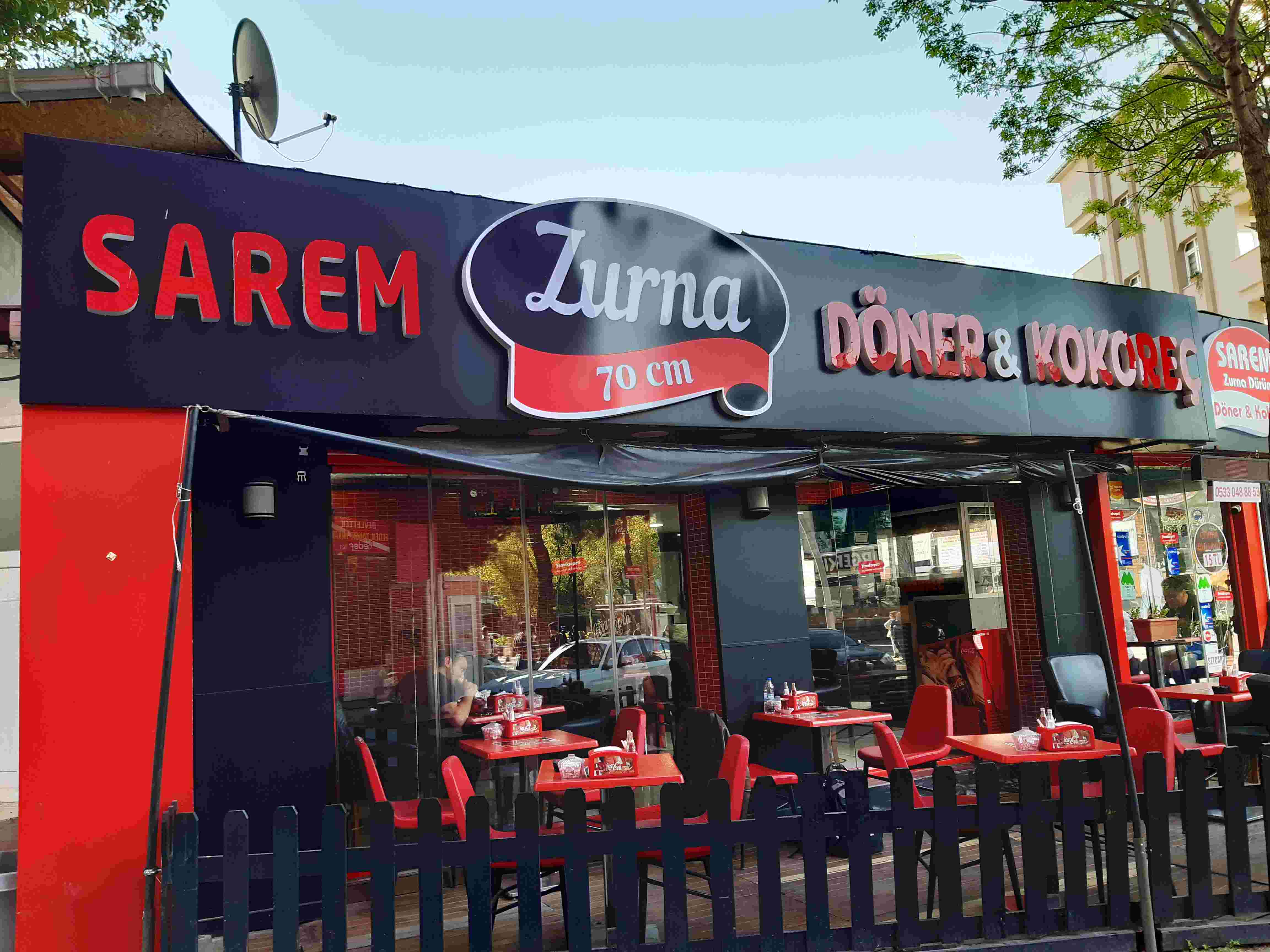 Sarem Zurna Dürüm yeri ve telefon numarası.İstanbul, İstanbul restoran