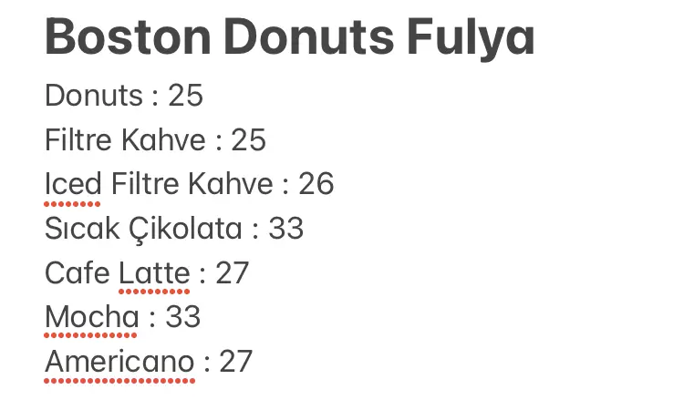 Boston Donuts Fulya'nin yemek ve ambiyans fotoğrafları 5