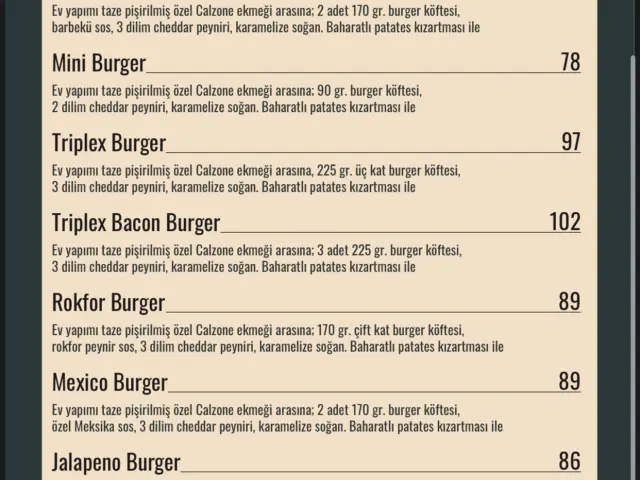 Calzone Burger'nin yemek ve ambiyans fotoğrafları 1