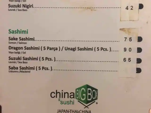 China Big Box & Sushi'nin yemek ve ambiyans fotoğrafları 6