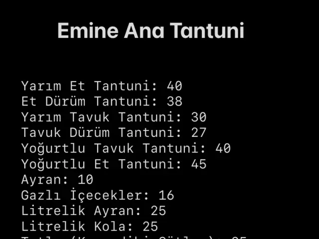 Emine Ana Tantuni'nin yemek ve ambiyans fotoğrafları 2