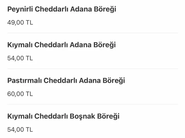 Chef Börek'nin yemek ve ambiyans fotoğrafları 1