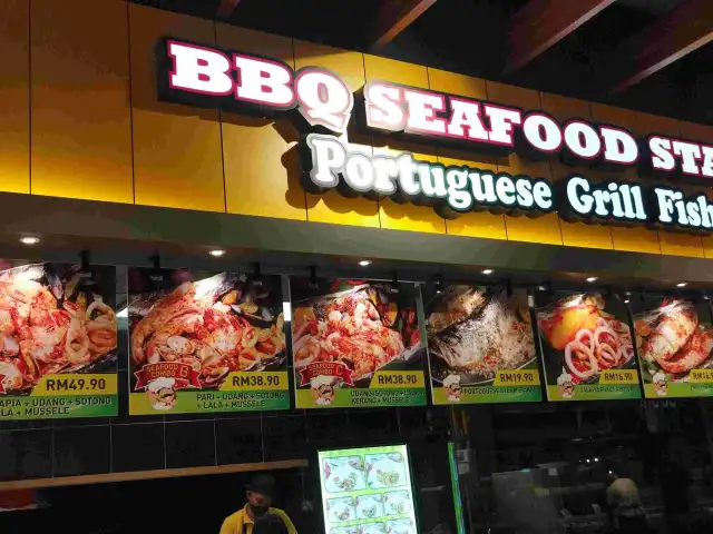 BBQ Seafood Stall Portuguese Grill Fish