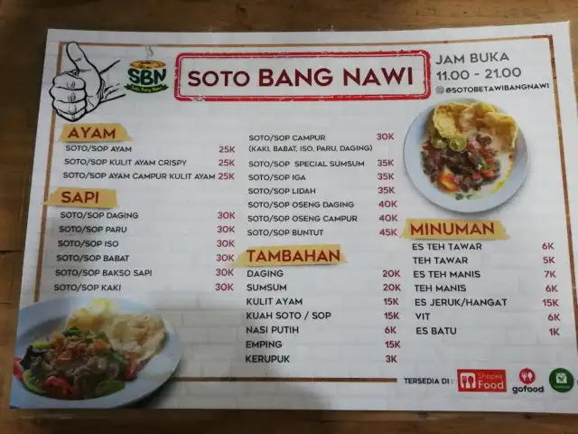 Gambar Makanan Soto & sop khas betawi bang nawi 1