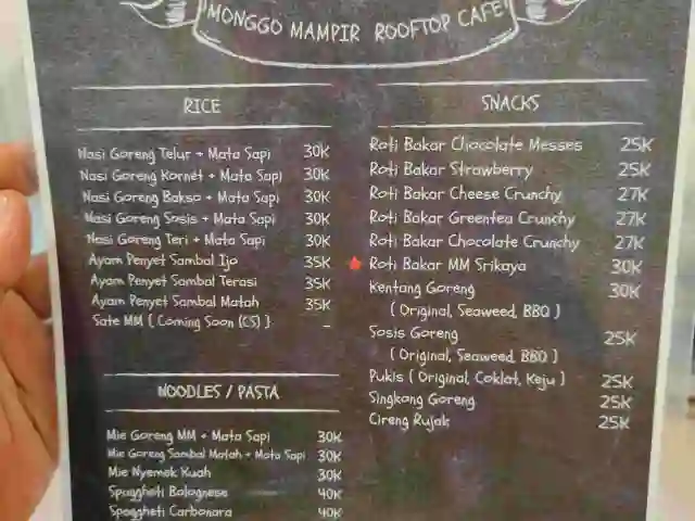 Gambar Makanan Monggo Mampir Rooftop Cafe 10