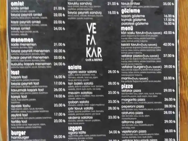 Vefakar Cafe & Bistro'nin yemek ve ambiyans fotoğrafları 6