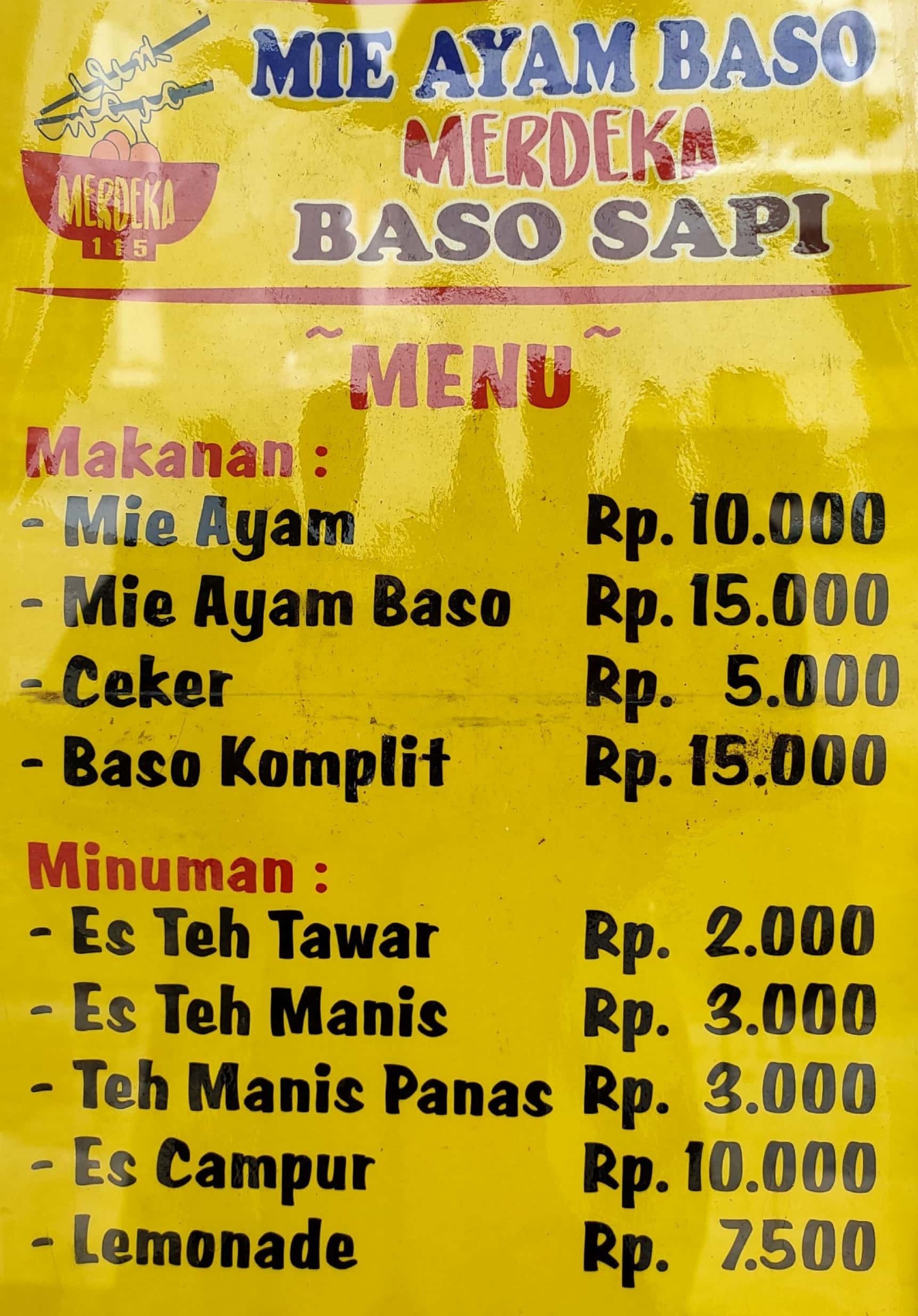 Mie Ayam Baso Merdeka Terdekat Restoran Dan Tempat Makan Indonesia