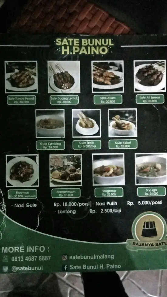 Gambar Makanan Sate Bunul H. Paino 8