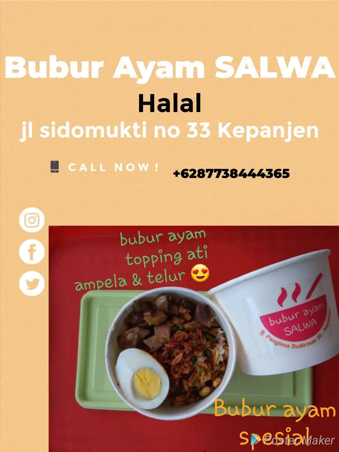 Bubur ayam SALWA kepanjen