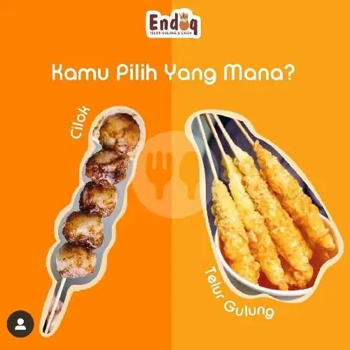 Gambar Makanan Endoq Telur Gulung Cilok Pedas, Tanjung Duren 2