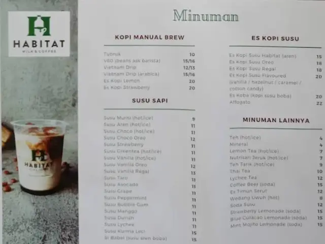 Gambar Makanan Habitat Milk and Coffee 2