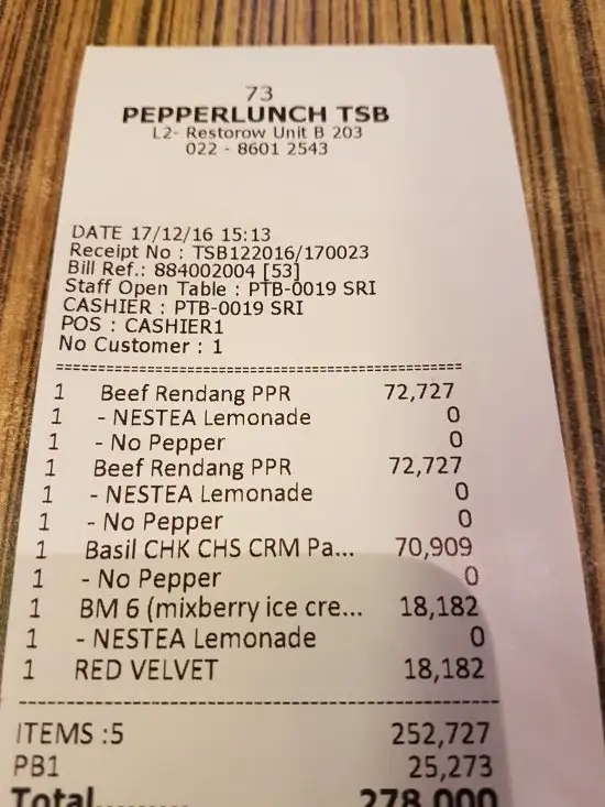 Gambar Makanan Pepper Lunch Bandung SuperMall 4