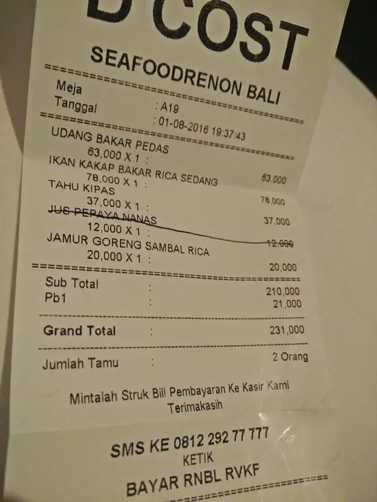 Gambar Makanan D'Cost Renon 19