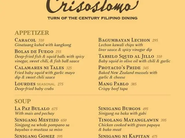 Crisostomo Food Photo 1