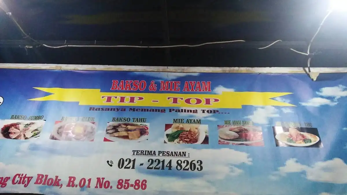 Bakso dan mie ayam tip top