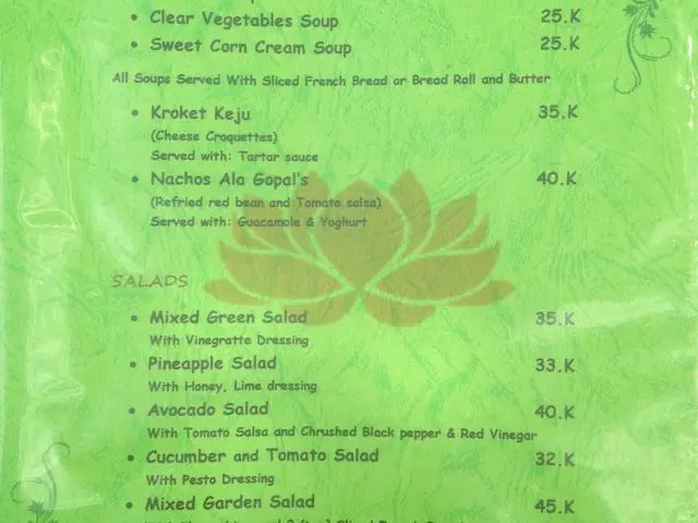 Gambar Makanan Gopal's Cafe Vegan & Pure Vegetarian 4