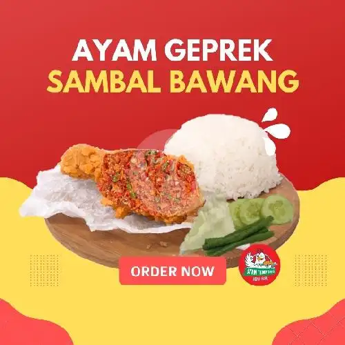 Gambar Makanan Ayam Tempong Ibu Sri, Gelogor Carik 3