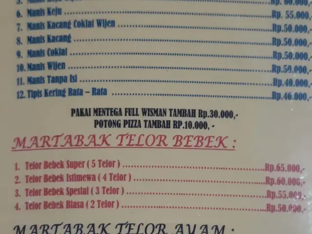 Gambar Makanan Martabak Manis & Telur Special Cakra Kencana 1