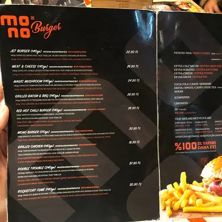 Mono Burger'nin yemek ve ambiyans fotoğrafları 20