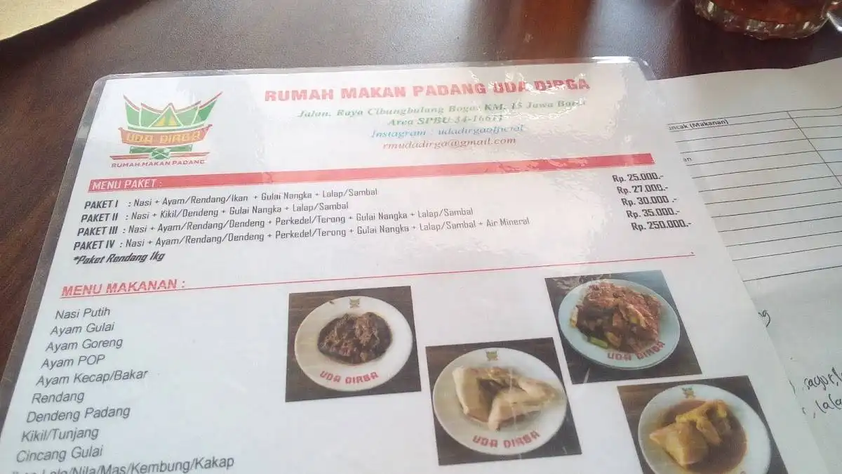 Rumah Makan Padang Uda Dirga