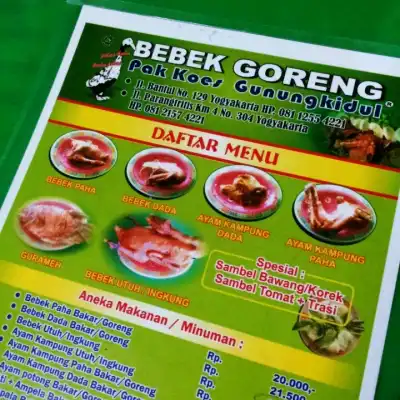 Bebek Goreng Pak Koes