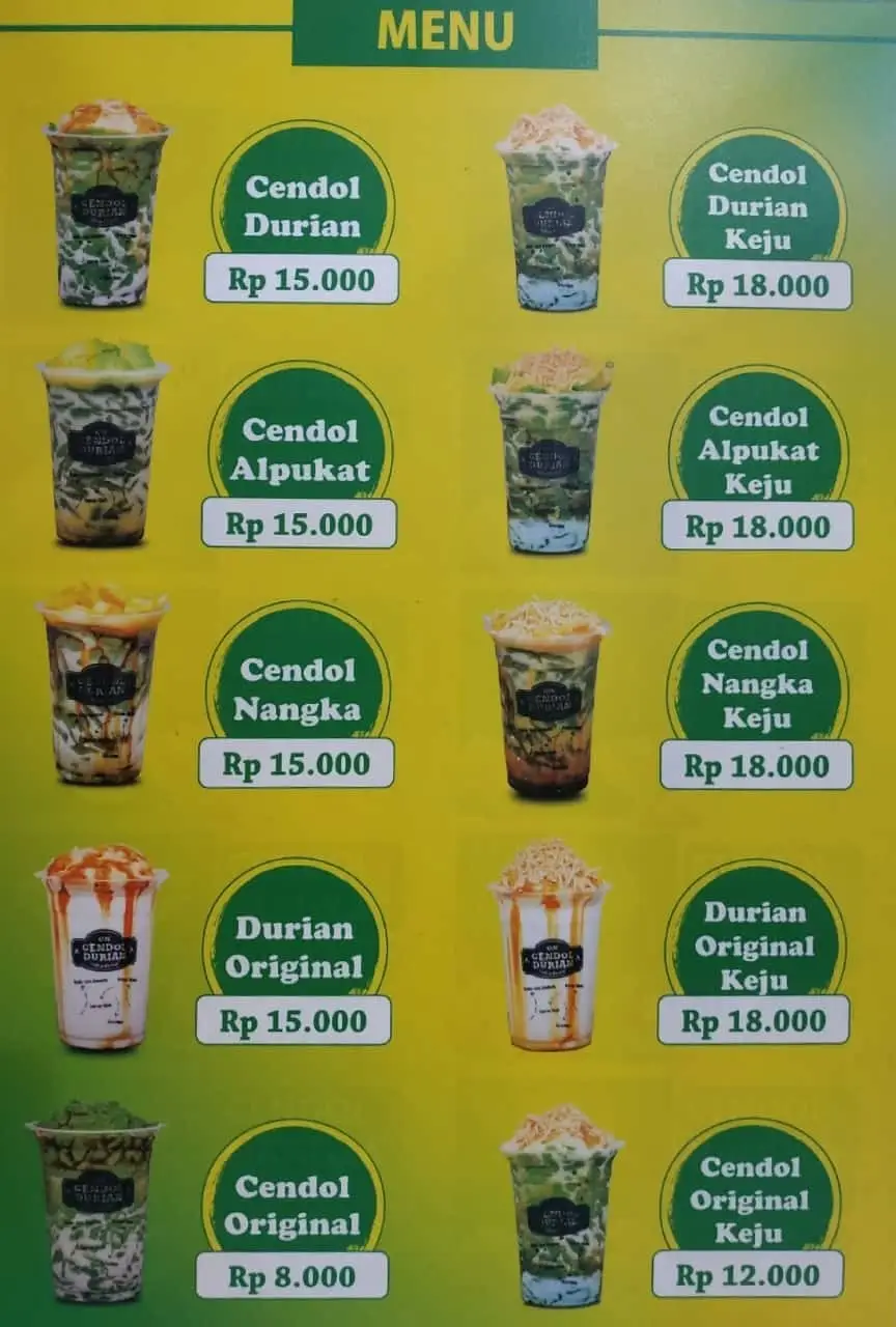 Es Cendol Durian