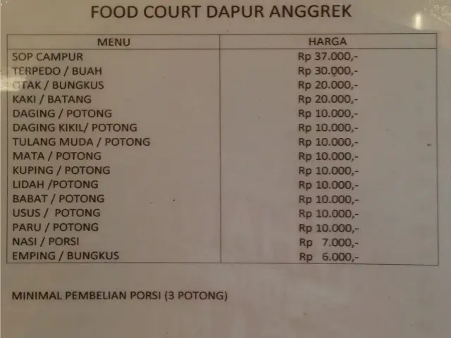 Gambar Makanan Sop Kaki Kambing Agung Roxy 1