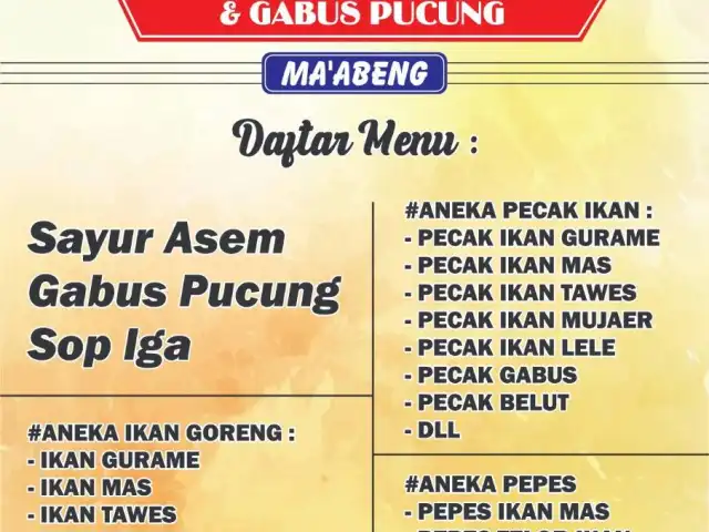 Gambar Makanan Rumah makan Pondok Ma' Abeng 9