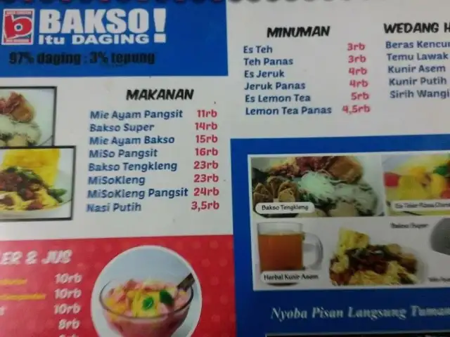 Gambar Makanan Bakso Tengkleng Mas Bambang 2