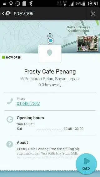 FROSTY CAFE PENANG -SG ARA