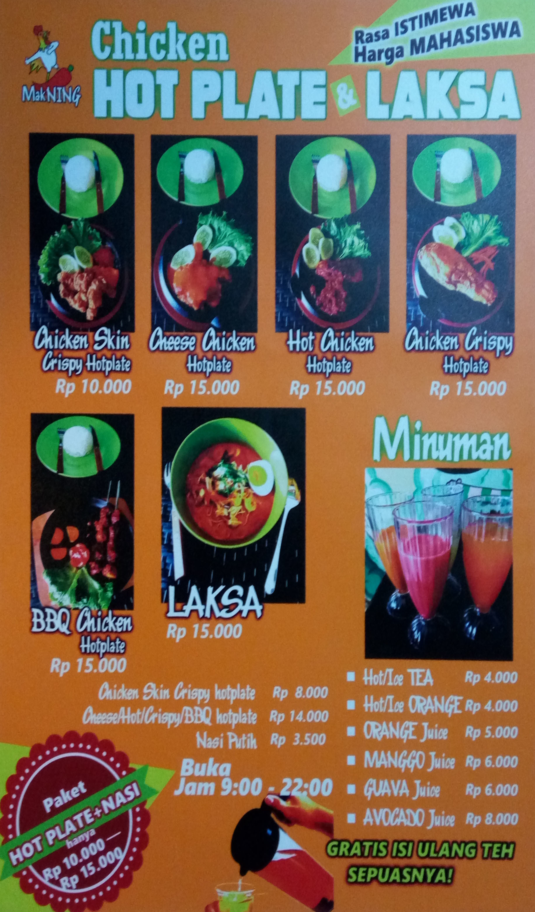 Chicken Hot Plate dan Laksa terdekat Restoran dan Tempat Makan