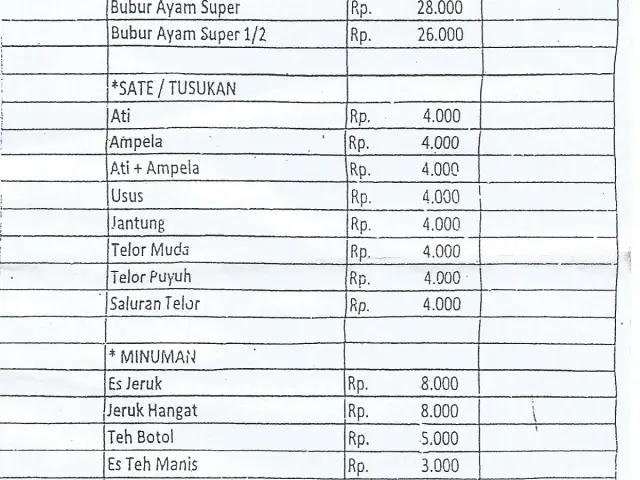 Gambar Makanan Bubur Ayam Alfa 1