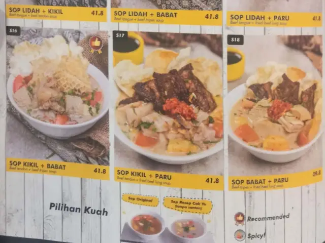 Gambar Makanan Chop Buntut Cak Yo 6