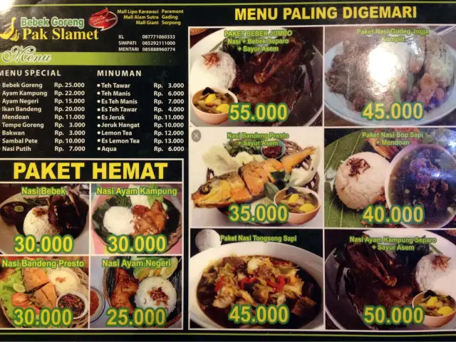 Gambar Makanan Bebek Goreng Pak Slamet 1