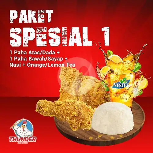 Gambar Makanan Thunder Fried Chicken Jeruju, Pontianak Barat 12