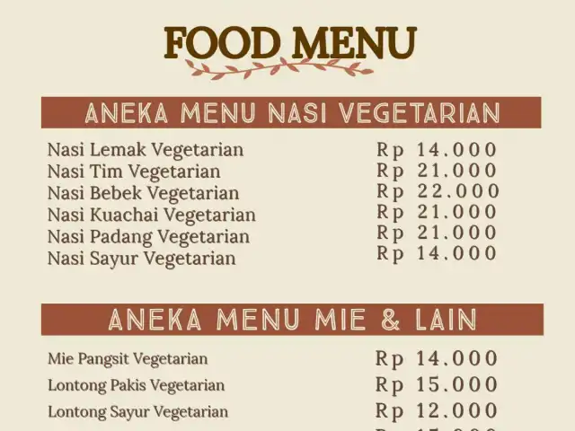 Gambar Makanan Afang Vegetarian 1