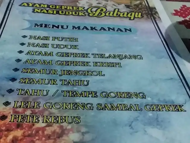 Gambar Makanan Ayam Geprek - Nasi Uduk Babaqu 1