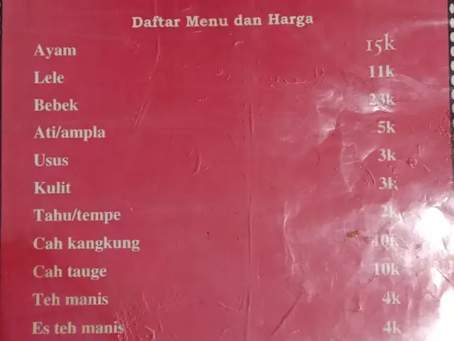 Gambar Makanan Pecel Lele Lembayung Maharani 1