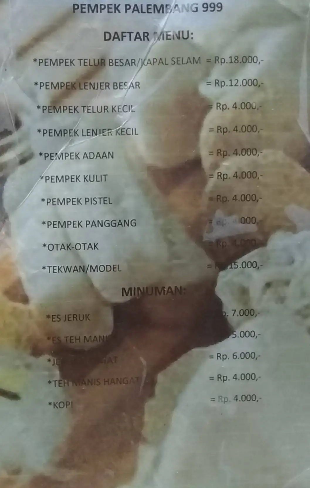 Pempek Palembang 999 Tigaraksa