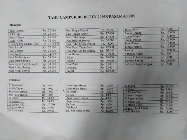 Gambar Makanan Depot Tahu Campur 2066B Bu Betty 1