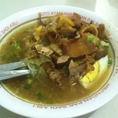 Soto Ayam Ambengan Pak Sadi Asli