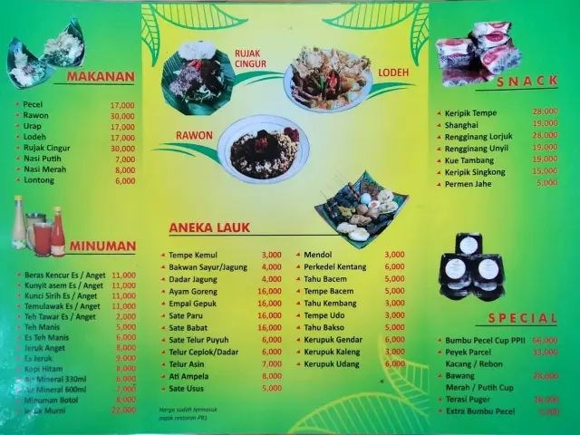 Gambar Makanan Pecel Pincuk Ibu Ida 5