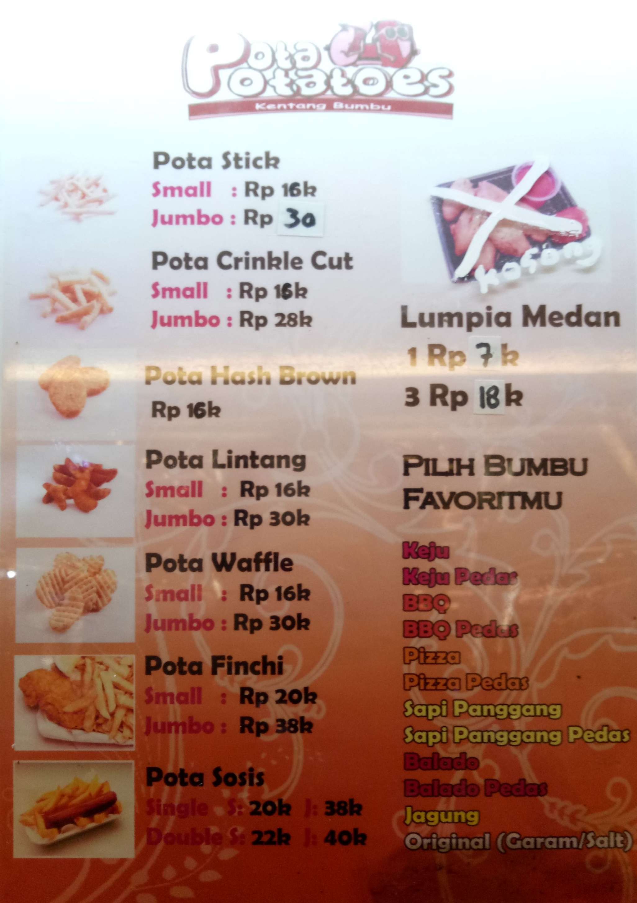 Pota Potatoes terdekat Restoran dan Tempat Makan Indonesia terdekat