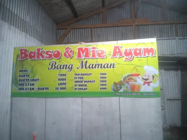 Gambar Makanan Bakso Dan Mie Ayam Bang Maman Kasembon 1