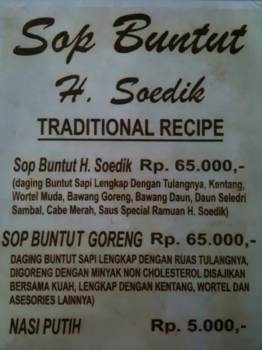 Gambar Makanan Sop Buntut Goreng Haji Sodik Sunter 12